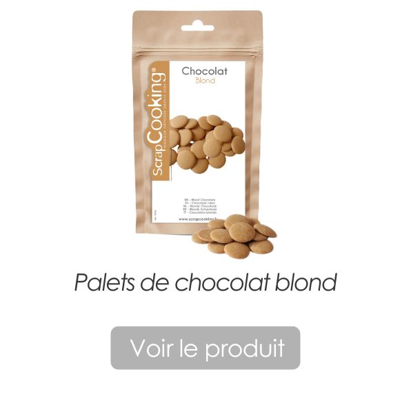 Palets de chocolat blond Tablette - ScrapCooking